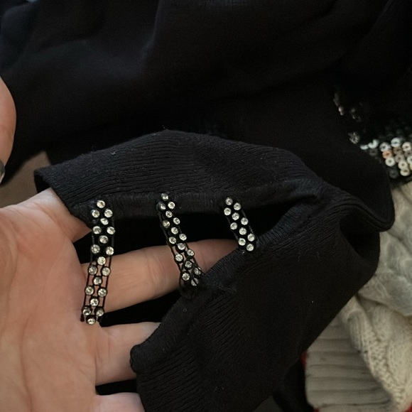 Vintage Bonnie and Bill Black Silk Blend Top - Picture 8 of 8